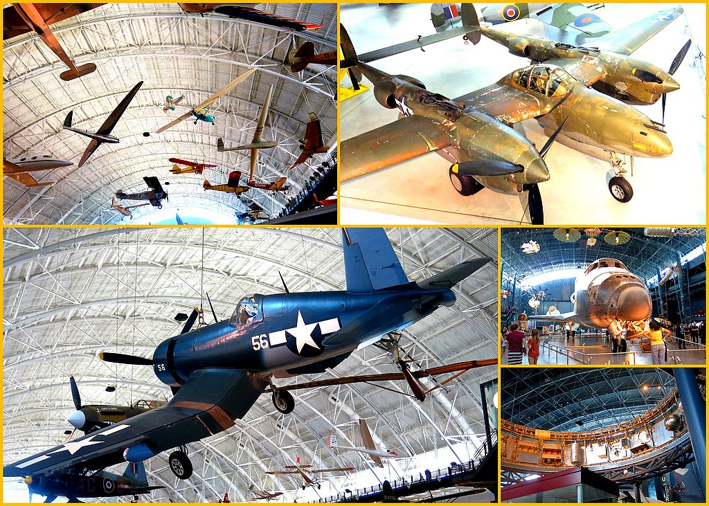 Photo Collage, steven f. udvar-hazy center